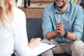 Intensive Outpatient Treatment Intensive outpatient treatment therapist and patient during discussing drug treatment options at our drug rehab in Ohio